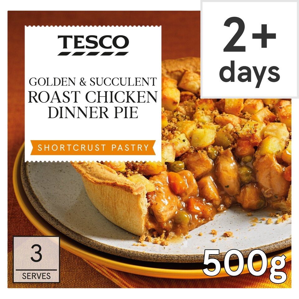 Tesco Roast Chicken Dinner Pie 500g Tesco Groceries