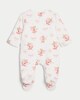 image 2 of F&F Baby Pure Cotton Padded Mouse Fairy Print Sleepsuit in White