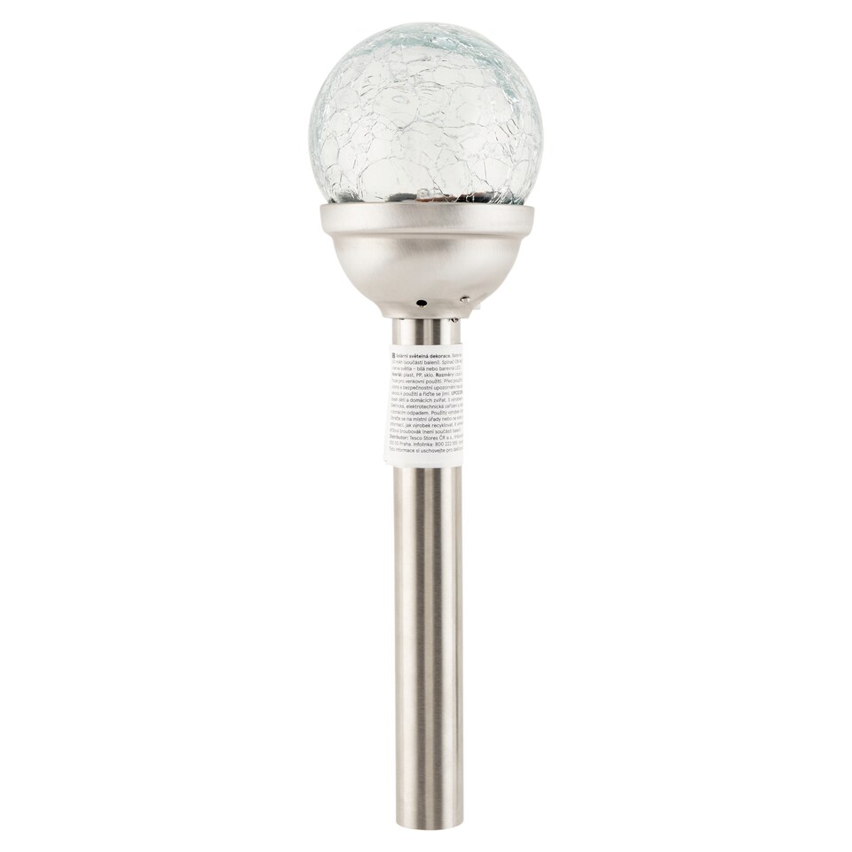 Tesco Solar Crackle Stake Light 8 x 8 x 38.4 cm