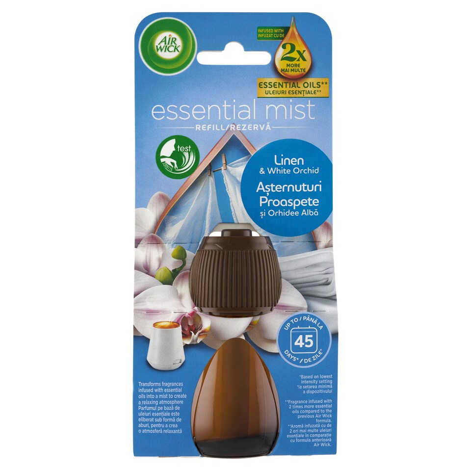 Obrázek 1 pro produkt Air Wick Náplň pro aroma difuzér prádlo a bílá orchidej 20ml