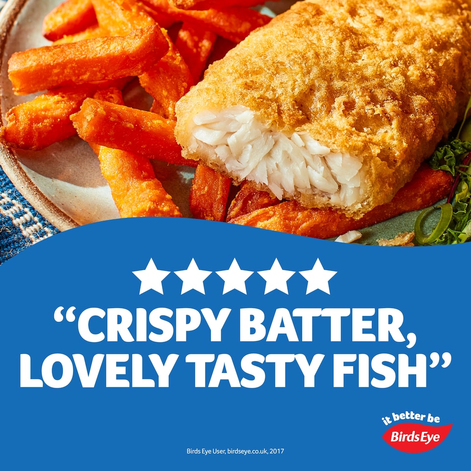 image 1 of Birds Eye Battered Cod Fillets - 4 Large 440g