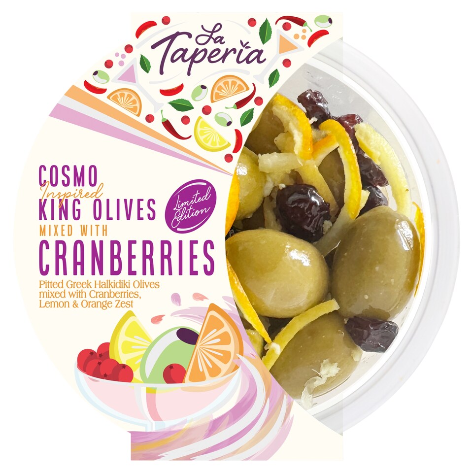 LA TAPERIA COSMO INSPIRED KING OLIVES MIXED WITH CRANBERRIES 150g