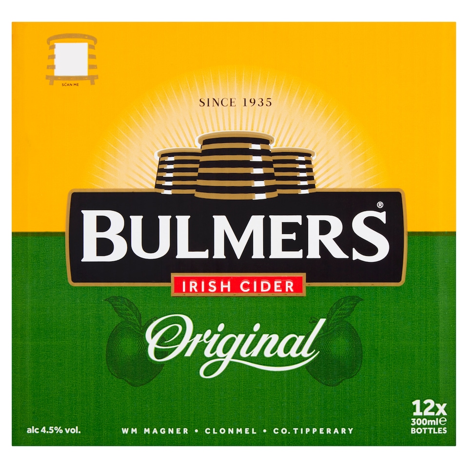 image 1 of Bulmers Original Irish Cider 12x300ml