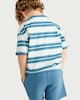 image 3 of F&F Boys 2-Pack Pure Cotton Striped T-Shirt and Shorts Set in Blue