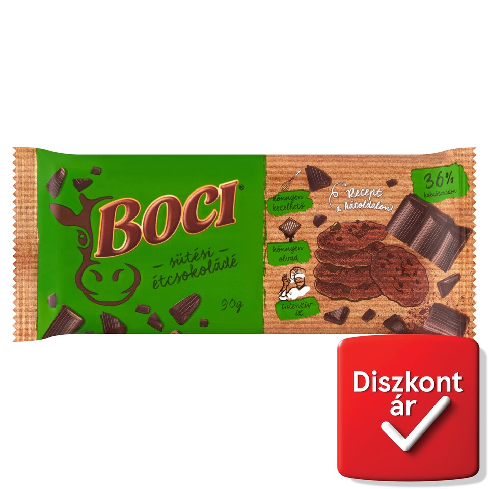 Boci sütési étcsokoládé 90 g