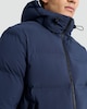 image 2 of F&F Hooded Zip Through Shower Resistant Puffer Jacket in Navy