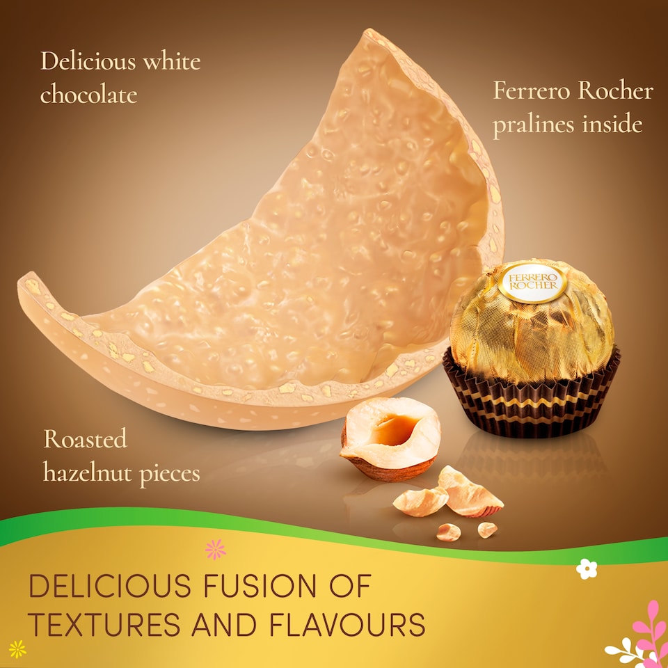 image 1 of Ferrero Rocher Golden E/Egg With White Chocolate 250G
