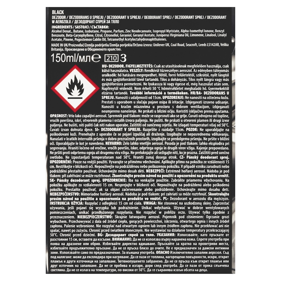 obrázok 1 z Axe Black kozmetická taška pre muža