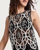 image 1 of F&F Embroidered Lace Sleeveless Co-ord Top in Multi Black White