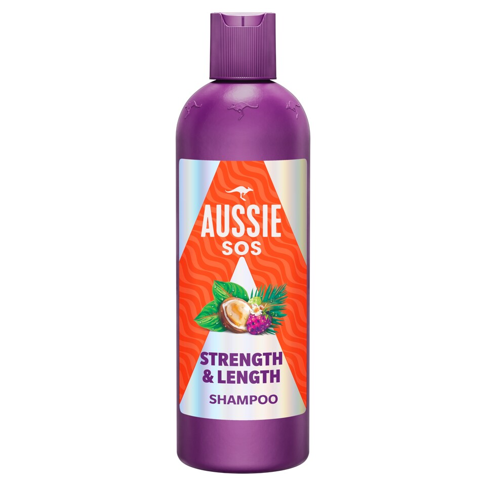 Aussie SOS Strength & Length Sampon 300ml Hosszú, Elgyengült és Igénybevett Hajra 1. kép