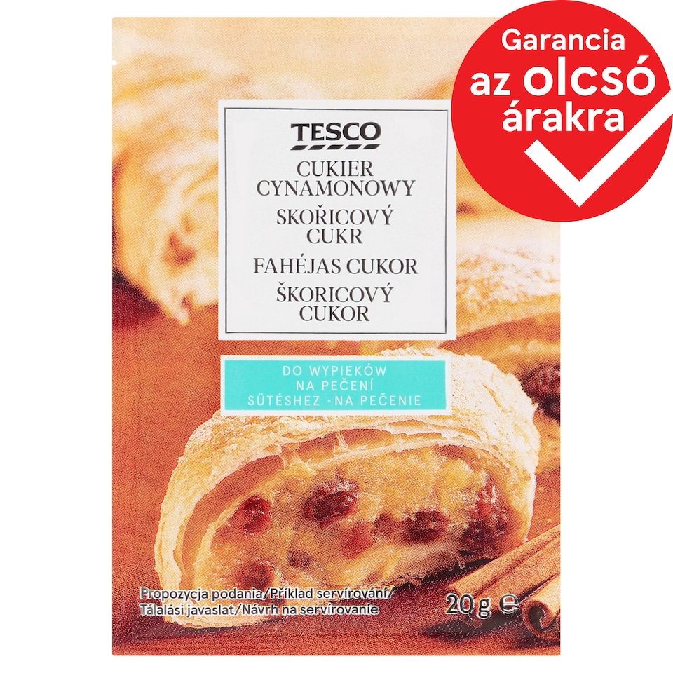 Tesco fahéjas cukor 20 g