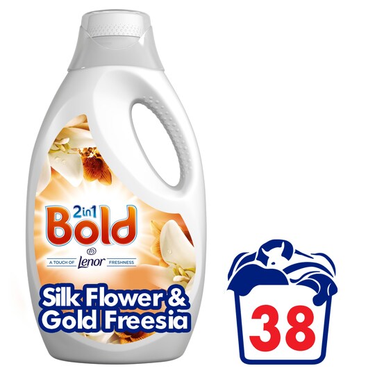 Bold 2 In 1 Liquid Silk Flower 38W 1.9L Tesco Groceries