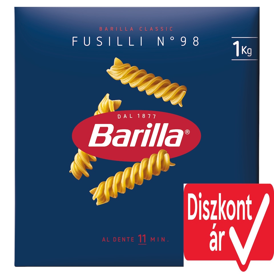 Barilla Fusilli Durum Wheat Semolina Pasta 1 kg