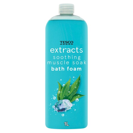 Tesco Extracts Muscle Soak Bath Foam 1 L Tesco Groceries