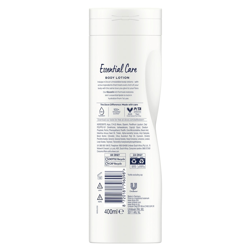 image 1 of Dove Essential Nourishing Body Lotion 400ml