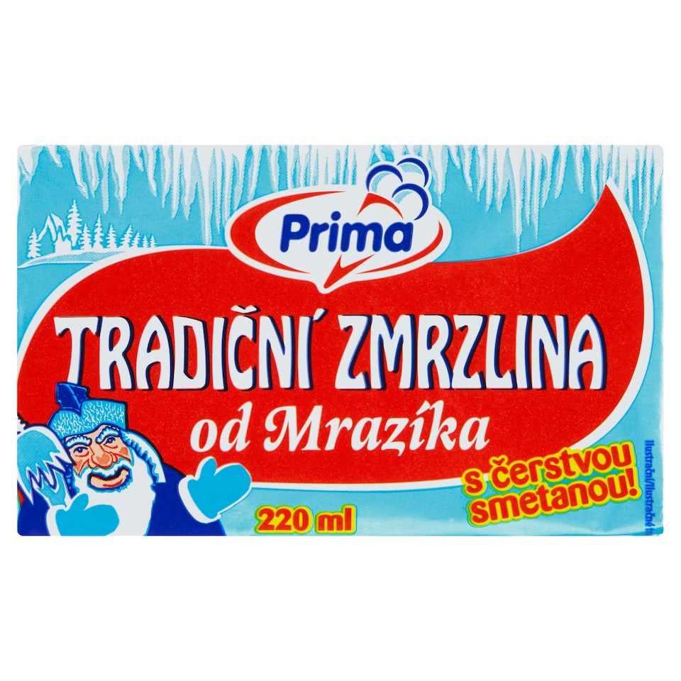 Obrázek 1 pro produkt Prima Tradiční zmrzlina od Mrazíka 220ml