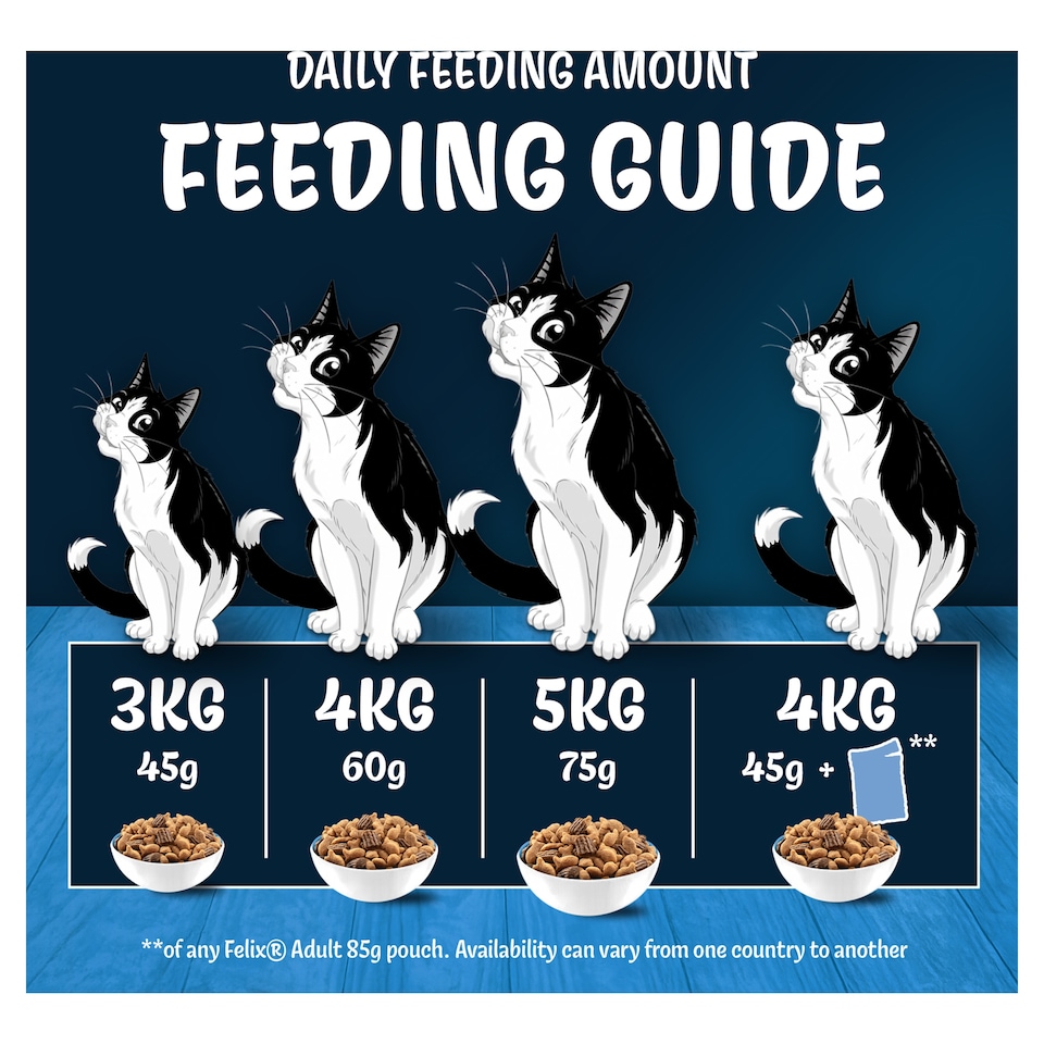 image 1 of FELIX Doubly Delicious Salmon & Vegetables Dry Cat Food 2kg
