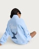 image 3 of Disney Stitch Cotton Rich Half Zip Sweatshirt in Blue
