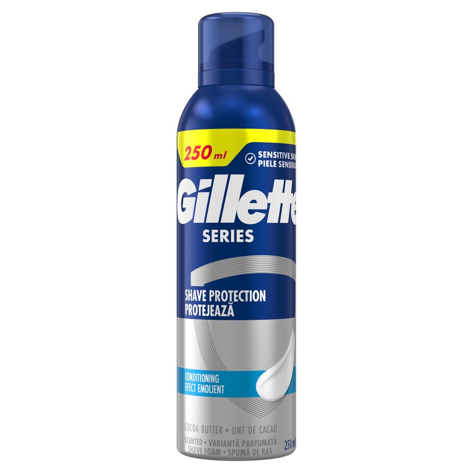 image 1 of Gillette Series Posilňujúca Pena Na Holenie S Kakaovým Maslom, 250ml