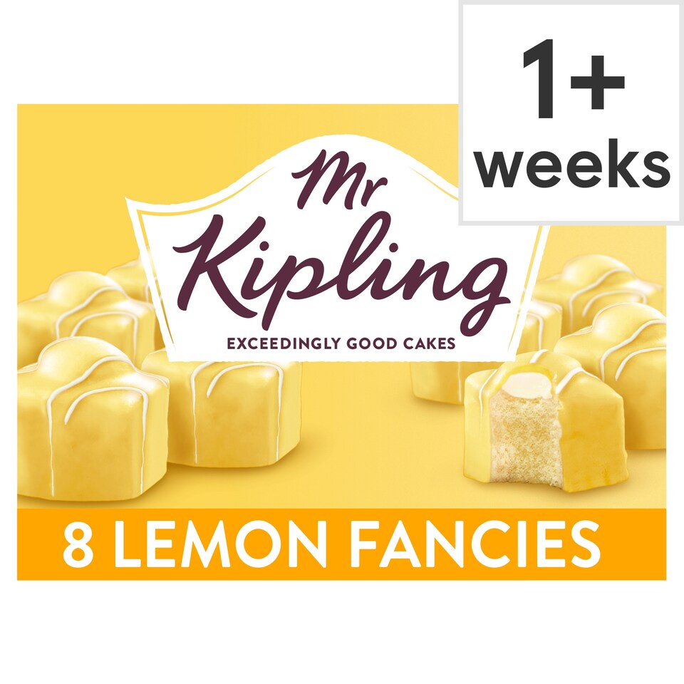 image 1 of Mr Kipling Lemon French Fancies Cake 8 pack
