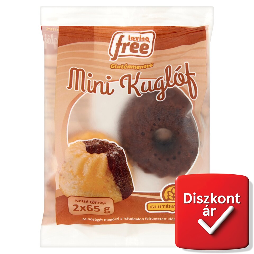 Lavina Free Gluten-Free Unflavoured and Cocoa Gluten-Free Mini Cake 2 x 65 g