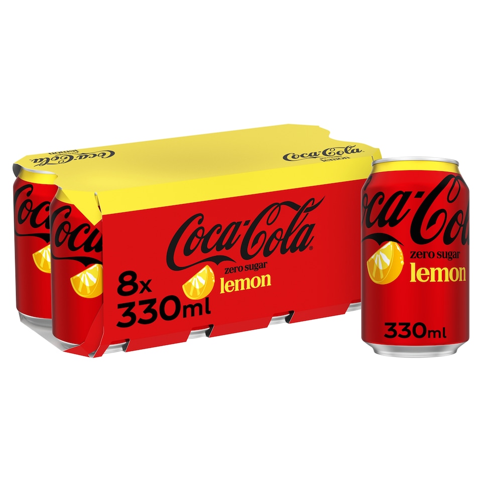 image 1 of Coca-Cola Zero Sugar Lemon 8 x 330ml