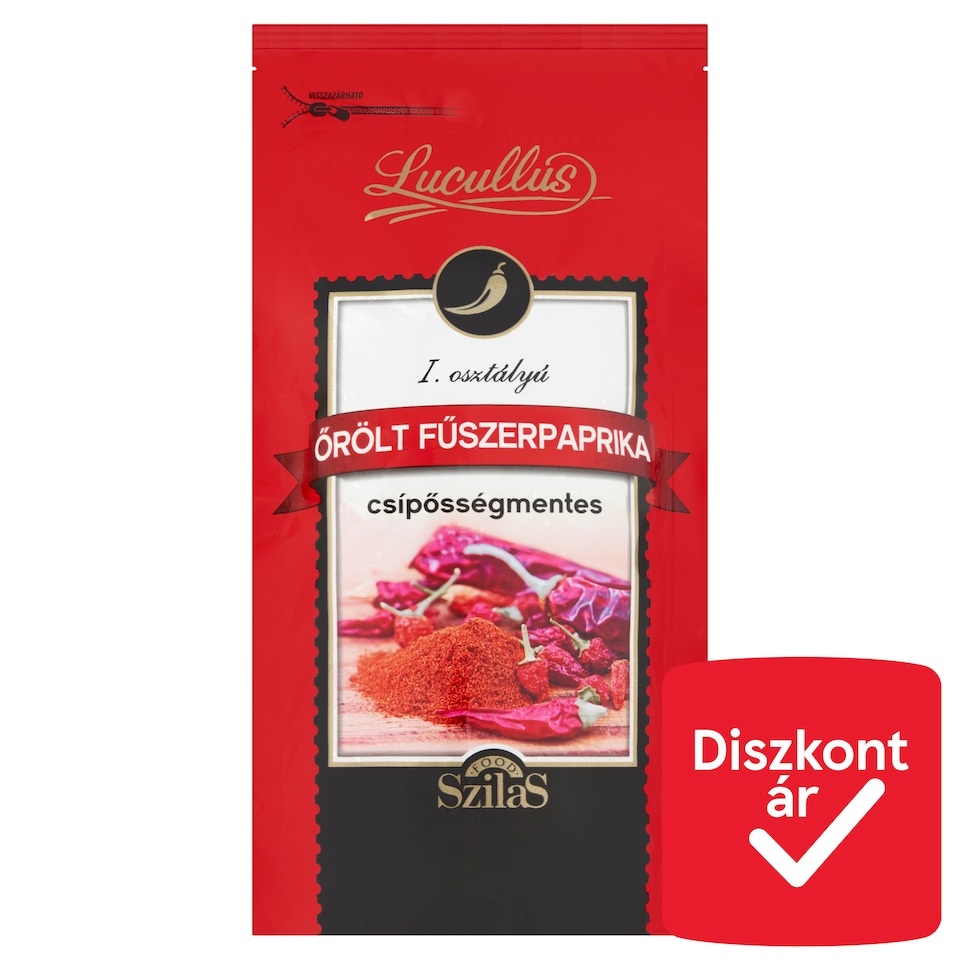 Lucullus I. osztályú csípősségmentes őrölt fűszerpaprika 100 g