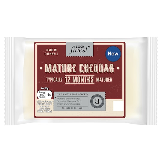 Tesco Finest Mature English Cheddar 350G Tesco Groceries