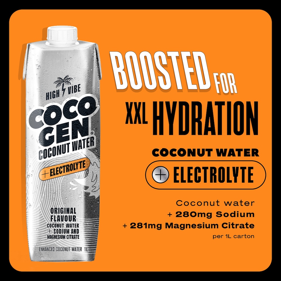 image 1 of CocoGen Coconut Water + Electrolyte 1L