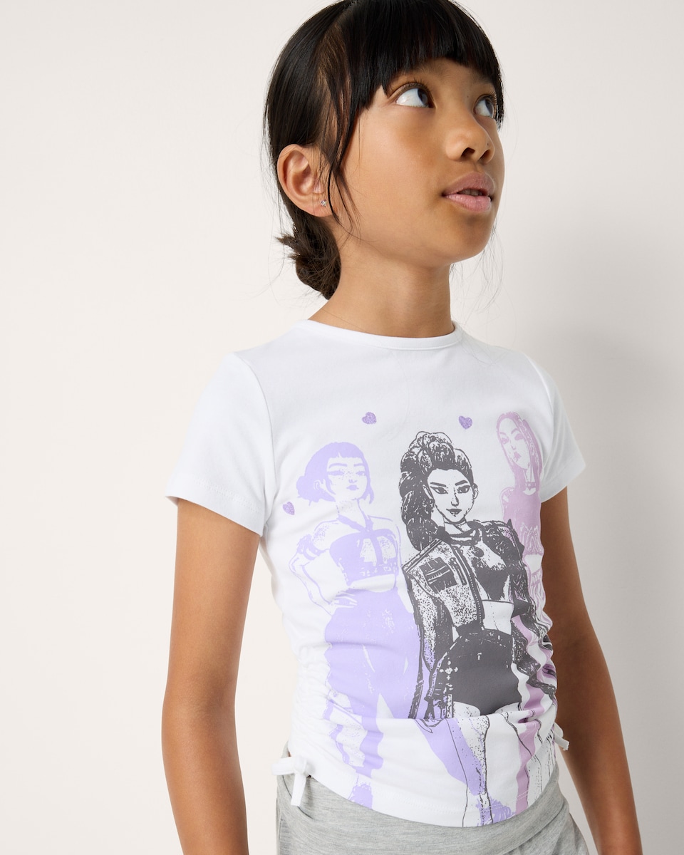 image 1 of K-Pop Demon Hunters Cotton Rich T-Shirt in White