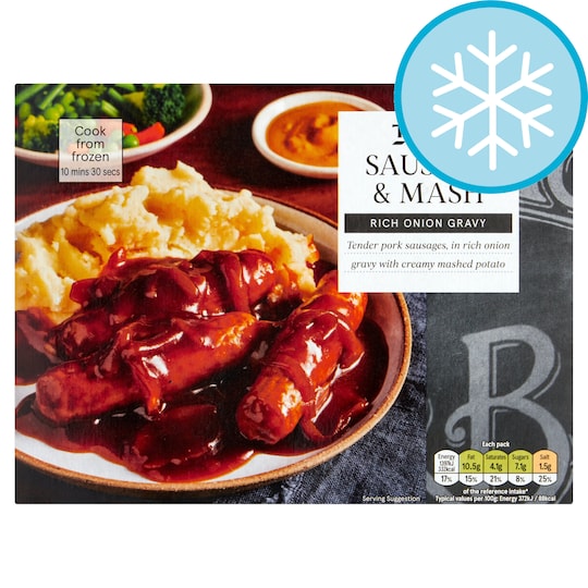 Tesco Sausage And Mash 400G Tesco Groceries