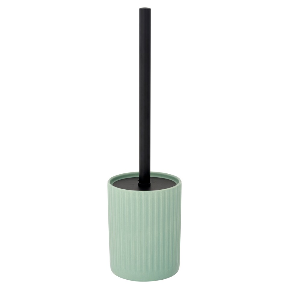 F&F Home Green Ribbed Ceramic Toilet Brush