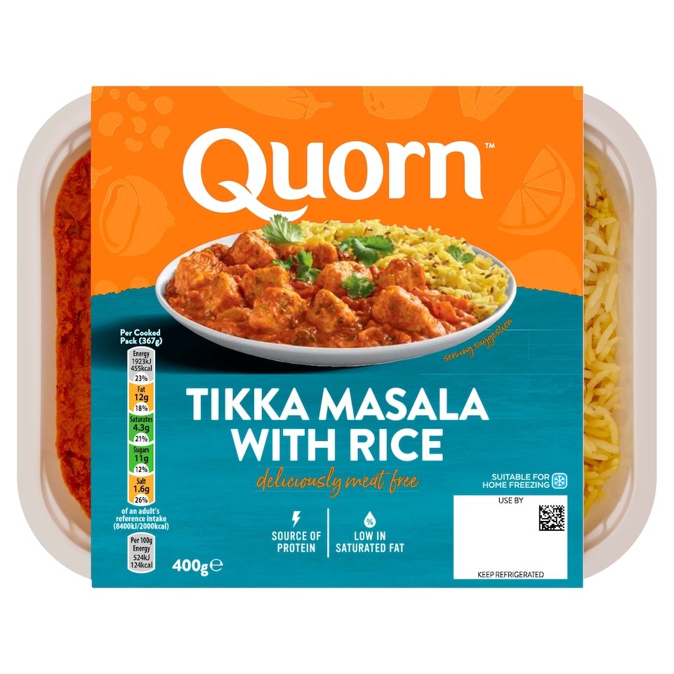 Quorn Tikka Masala With Rice 400G