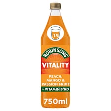 Robinsons No Added Sugar Vitality Squash 750Ml