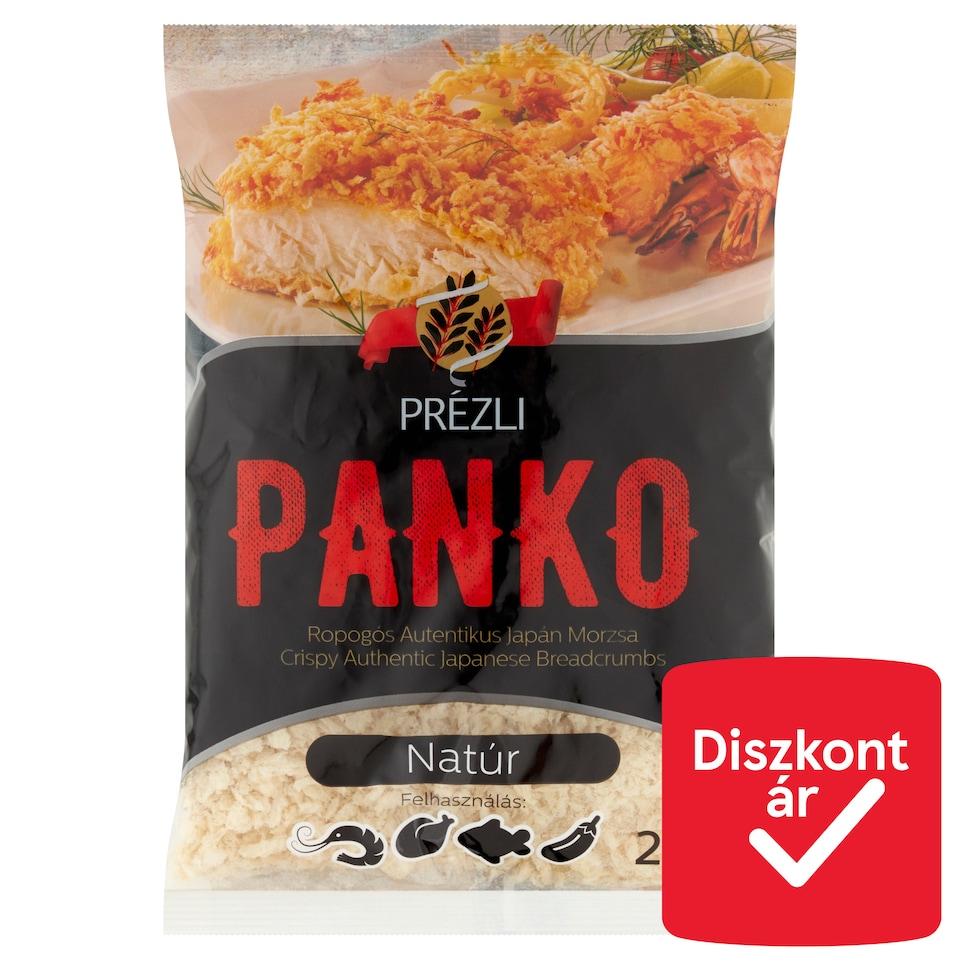 Prézli Panko natúr ropogós autentikus japán morzsa 200 g