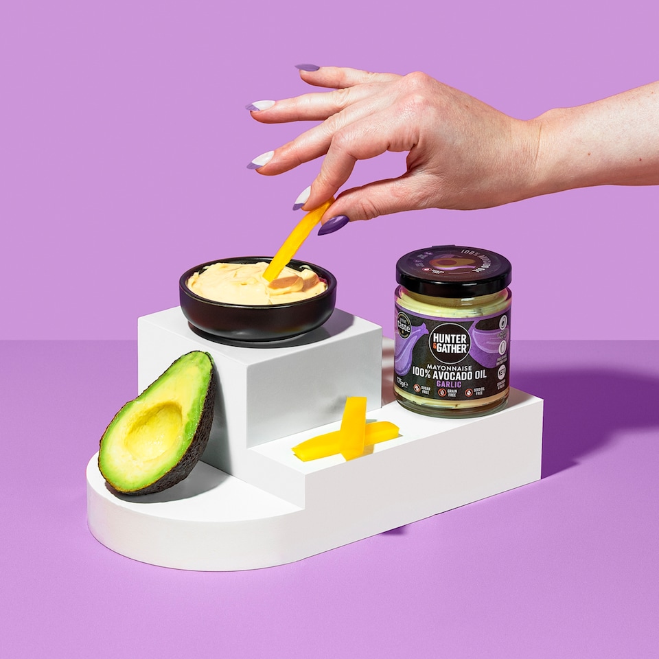 image 1 of Hunter & Gather Avocado Oil Mayonnaise Garlic 175g