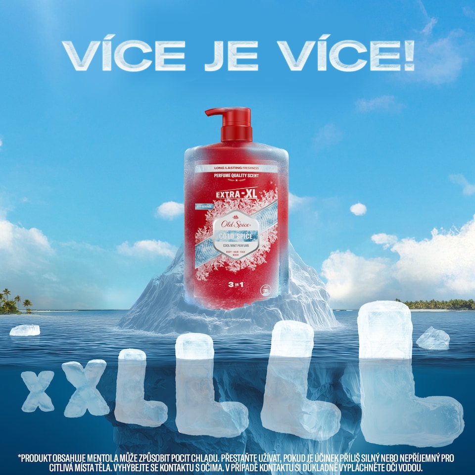 Obrázek 1 pro produkt Old Spice Cold Spice Pánský Přípravek Na Mytí 3 v 1, Sprchový Gel A Šampon 1000 ml
