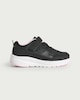 image 1 of F&F School Girls Textured Strap Fastening Trainers in Black