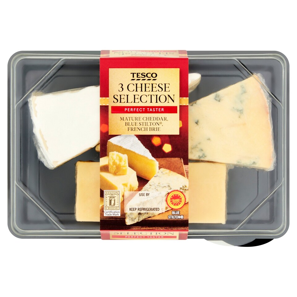 Tesco 3 Cheese Selection 210g