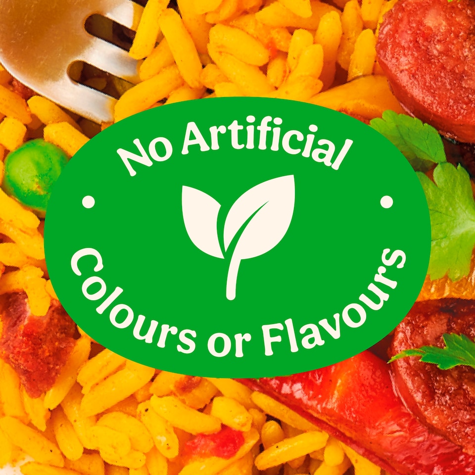 image 1 of Bens Original Favourites Paella Chorizo and Vegetable Microwave Rice Instant Meal 250g