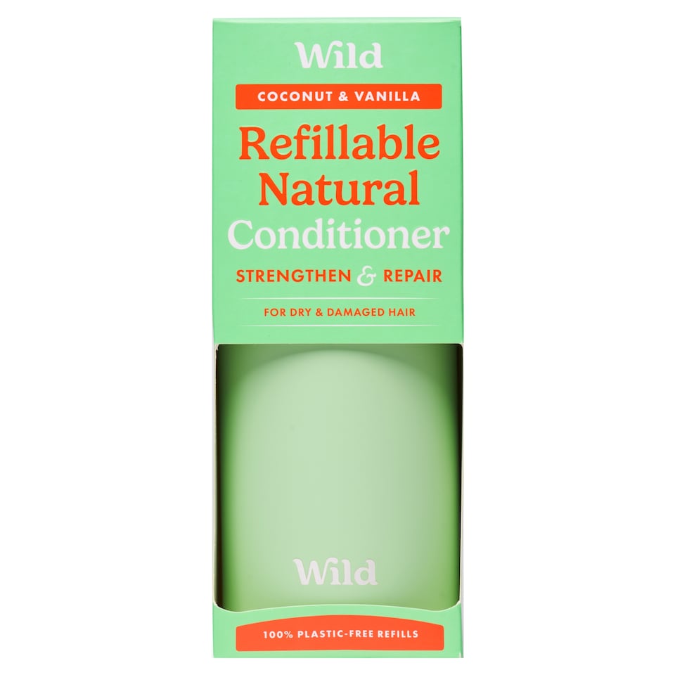 image 1 of Wild Coconut & Vanilla Natural Refillable Strengthen & Repair Conditioner 350ml