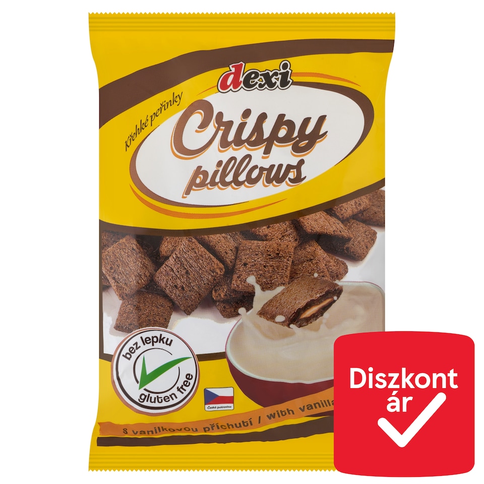 image 1 of Dexi Crispy Gluten Free Pillows with Vanilla Flavour Filling 150 g