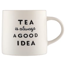 Tesco Tea slogan embosovaný hrnček