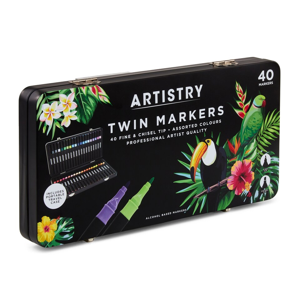 image 1 of Hunter Price Artistry Twin Marker Pens 40 Pack