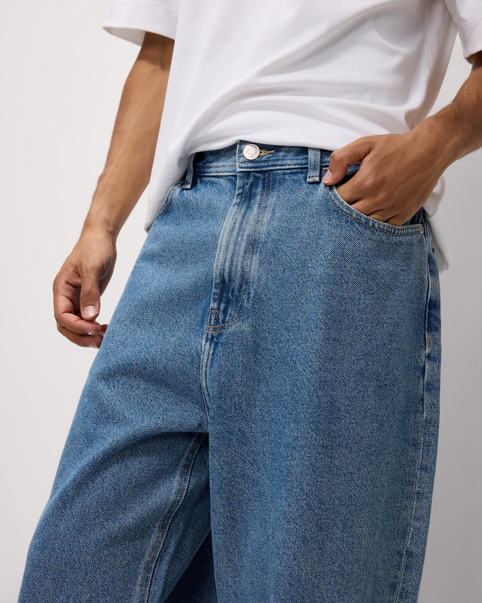 image 1 of F&F Relaxed Fit Jeans in Blue