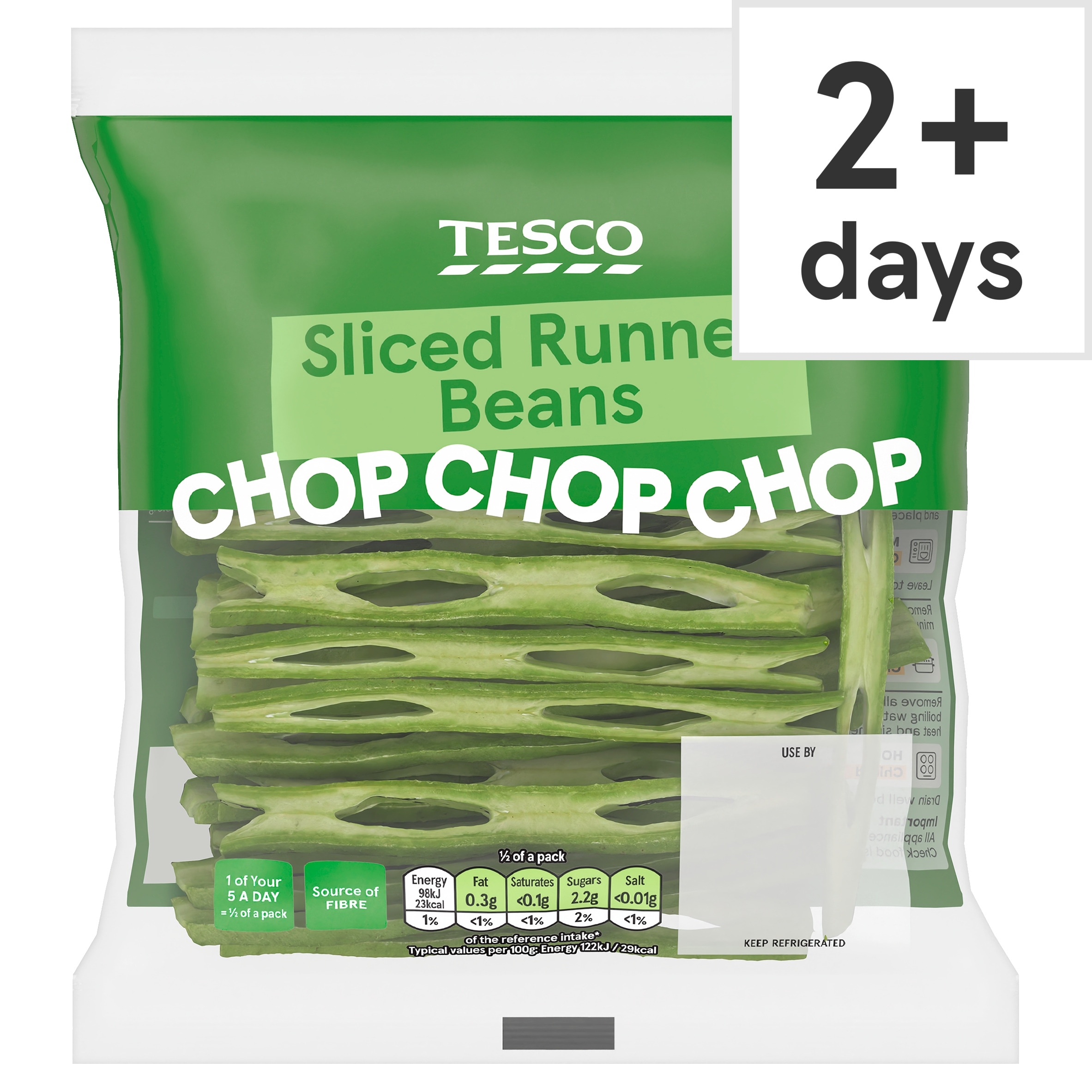 Tesco Traditional Sliced Runner Beans 160G