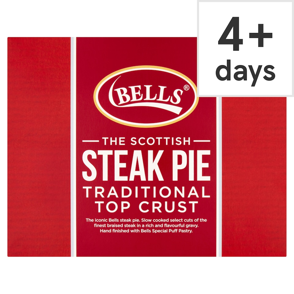 Bells The Scottish Steak Pie Traditional Top Crust 700g
