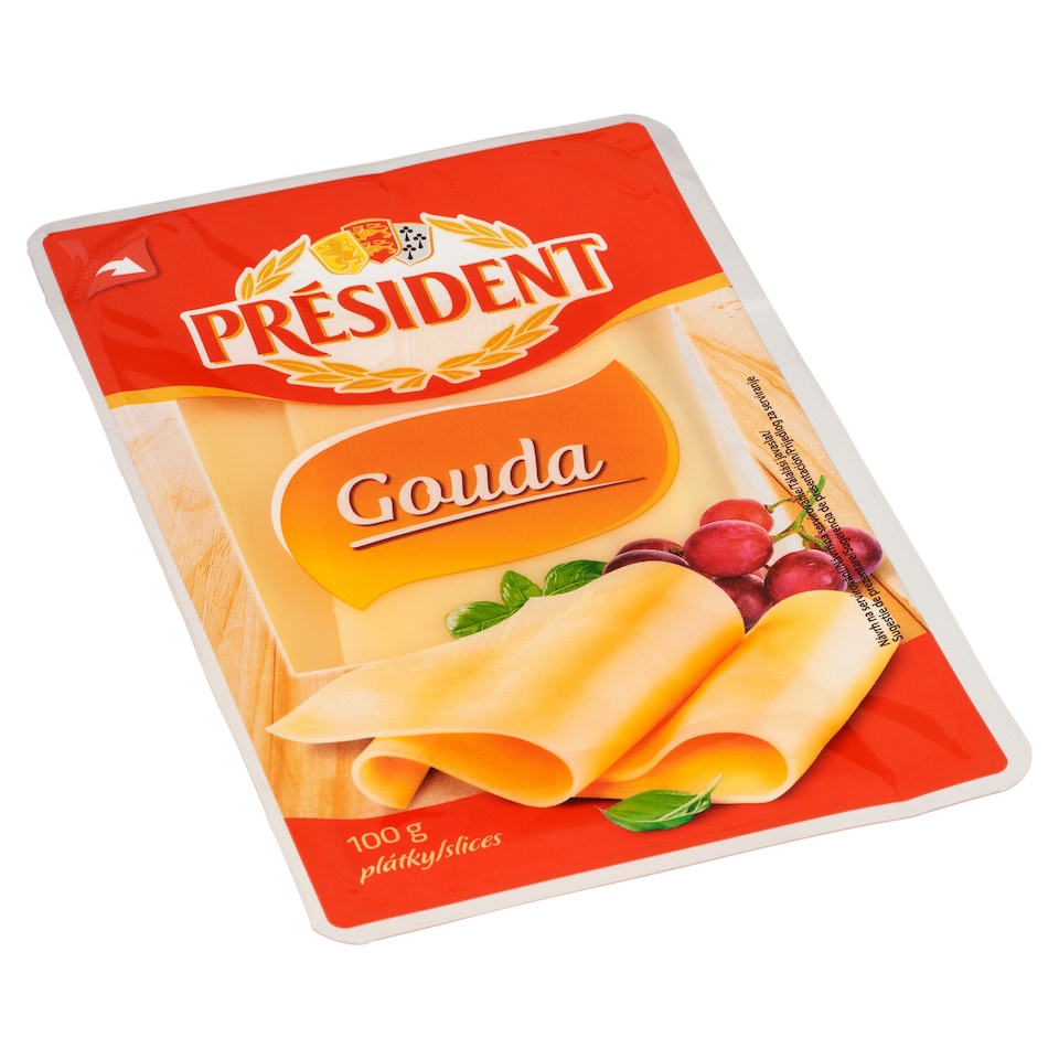 Président Gouda plátky 100g