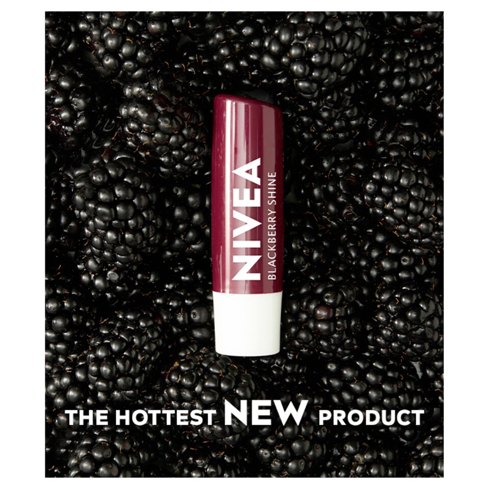 image 1 of NIVEA 72h Blackberry Shine Lip Balm 4.8g
