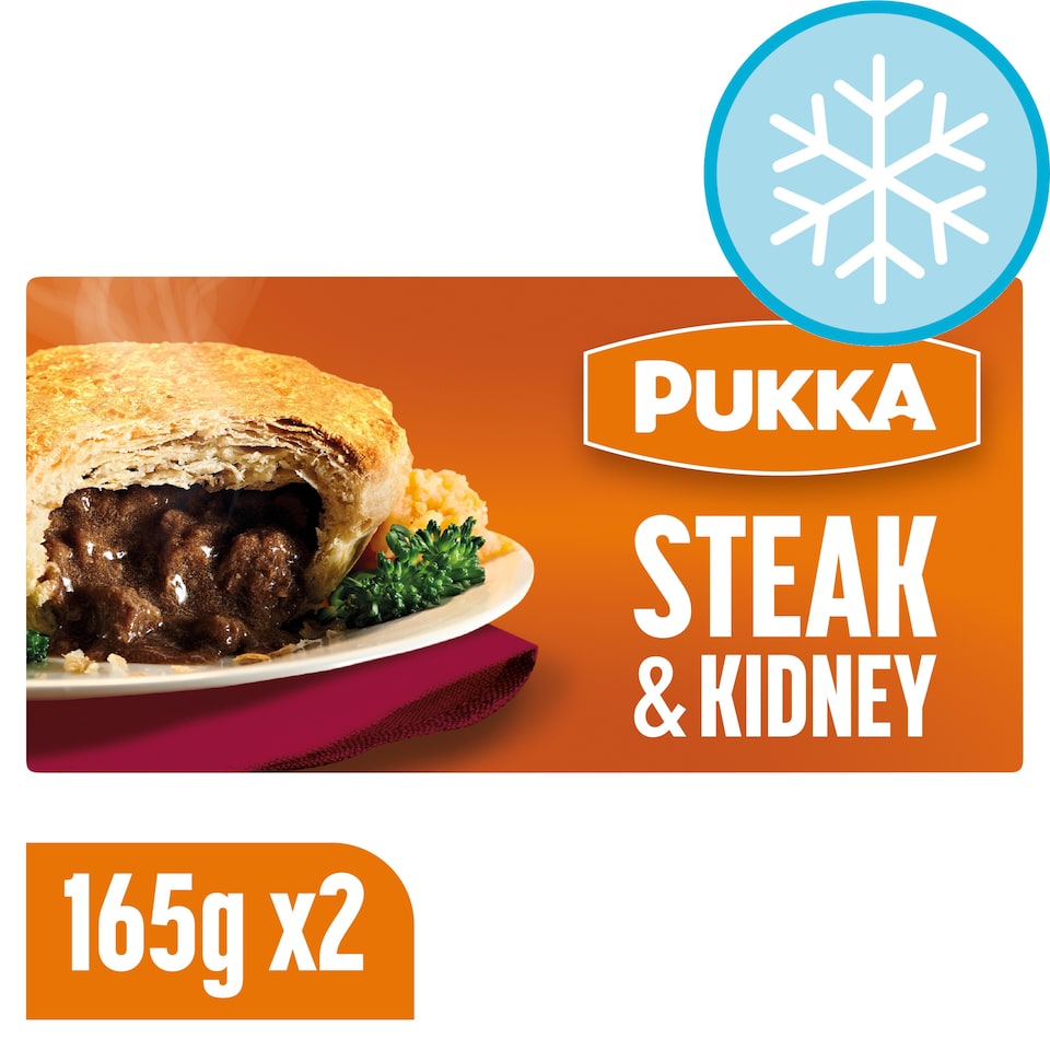 image 1 of Pukka 2 Steak & Kidney Puff Pastry Pies